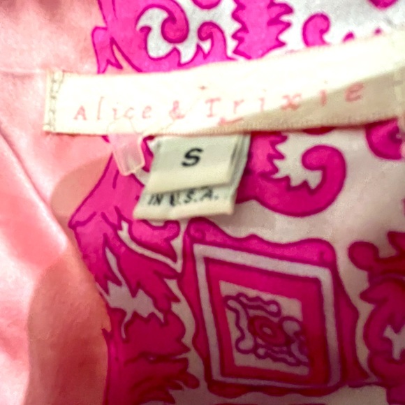 Strapless silk print Alice and Trixie halter top - Picture 2 of 3